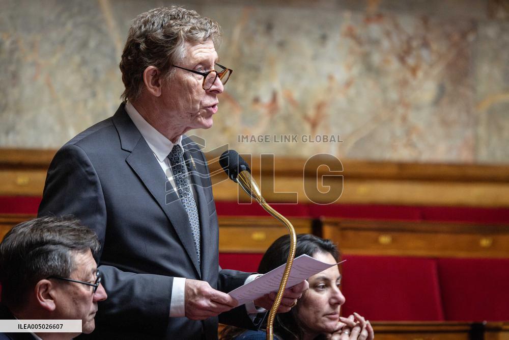Session of Questions to the Government at The National Assembly - Paris AJ