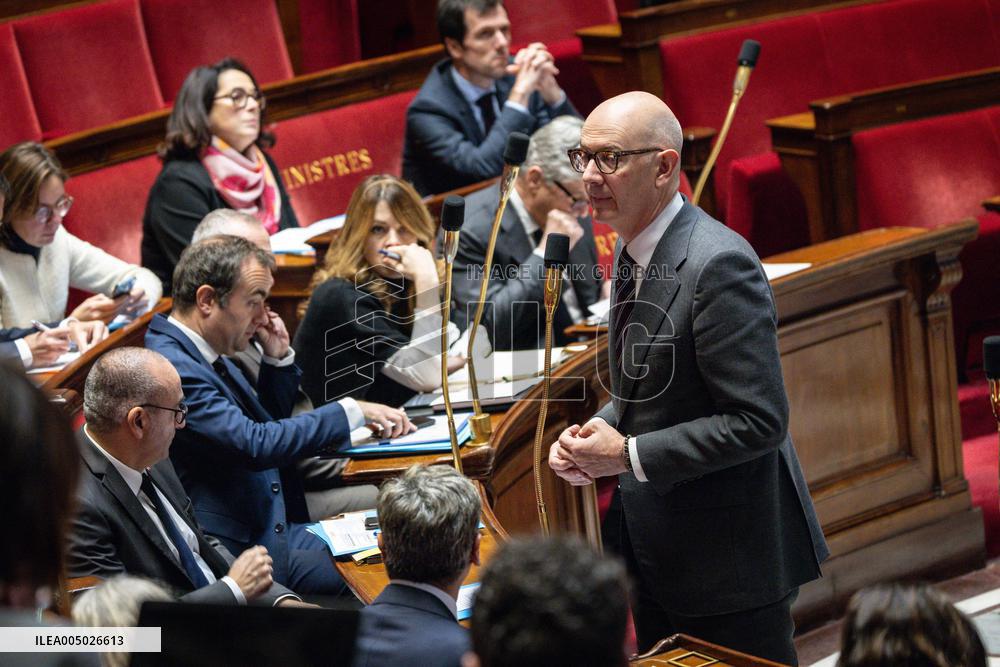 Session of Questions to the Government at The National Assembly - Paris AJ