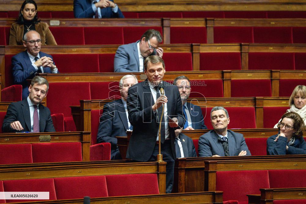 Session of Questions to the Government at The National Assembly - Paris AJ