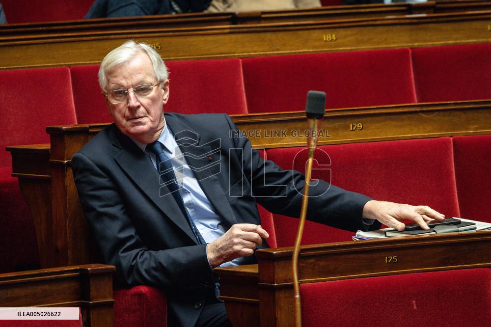 Session of Questions to the Government at The National Assembly - Paris AJ
