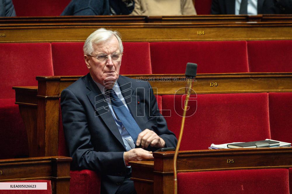 Session of Questions to the Government at The National Assembly - Paris AJ