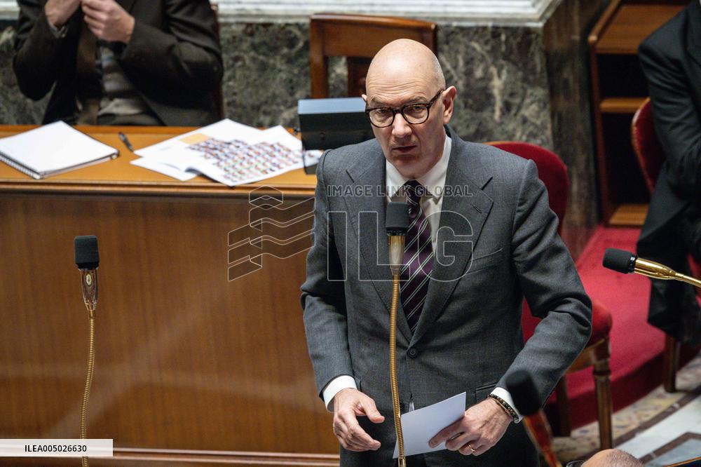 Session of Questions to the Government at The National Assembly - Paris AJ