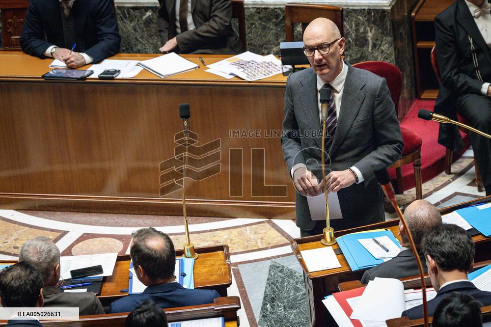Session of Questions to the Government at The National Assembly - Paris AJ
