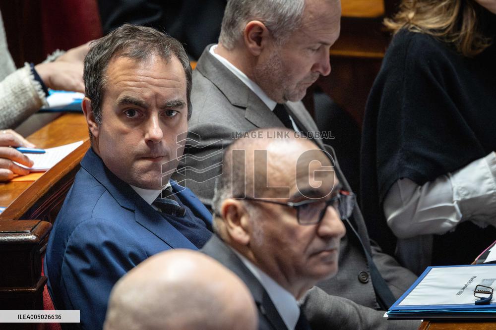 Session of Questions to the Government at The National Assembly - Paris AJ