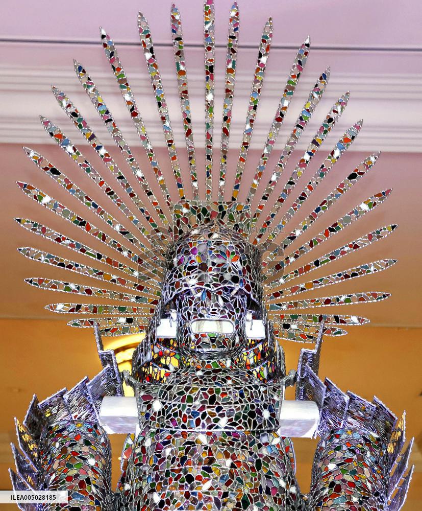 Stained glass-made armor in Japan