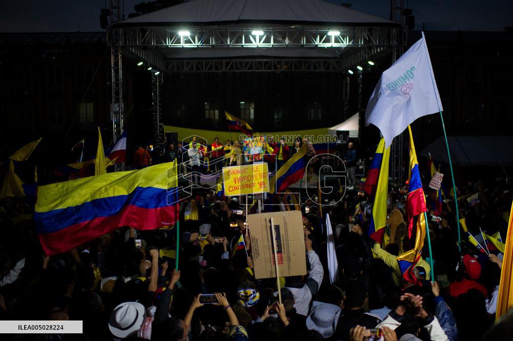 Colombian President Petro Rally to Defend National Sovereignty