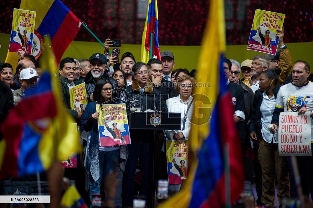 Colombian President Petro Rally to Defend National Sovereignty