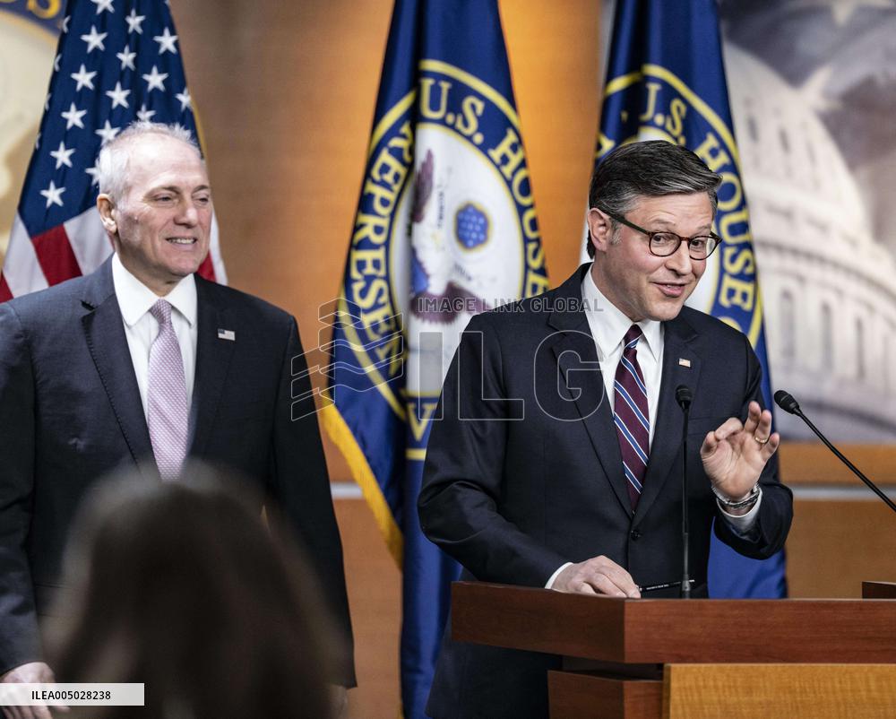 DC: Speaker Mike Johnson Speaks To Reporters During Weekly Capitol Hill Press Conference