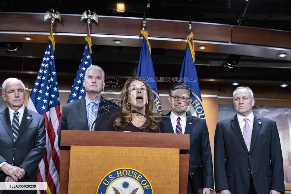 DC: Speaker Mike Johnson Speaks To Reporters During Weekly Capitol Hill Press Conference