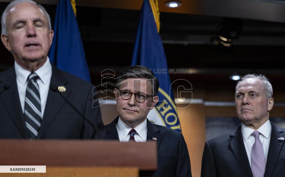 DC: Speaker Mike Johnson Speaks To Reporters During Weekly Capitol Hill Press Conference