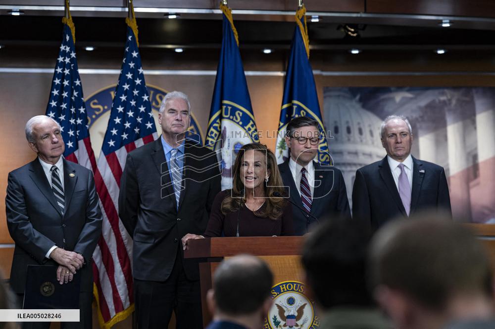 DC: Speaker Mike Johnson Speaks To Reporters During Weekly Capitol Hill Press Conference