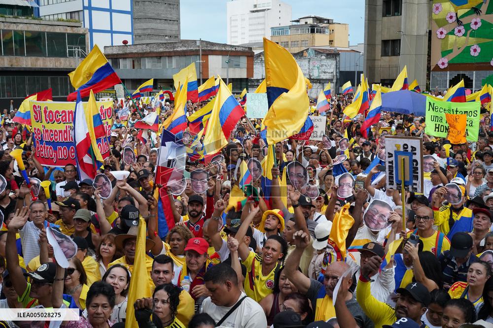 Colombian President Petro Rally to Defend National Sovereignty