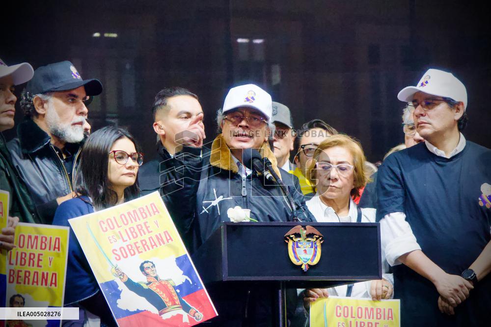 Colombian President Petro Rally to Defend National Sovereignty