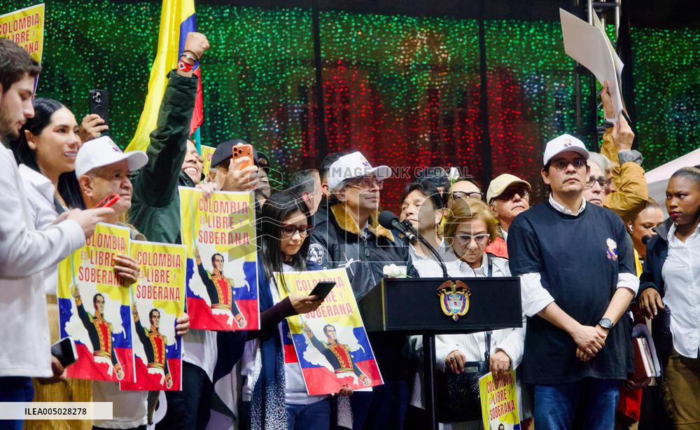 Colombian President Petro Rally to Defend National Sovereignty