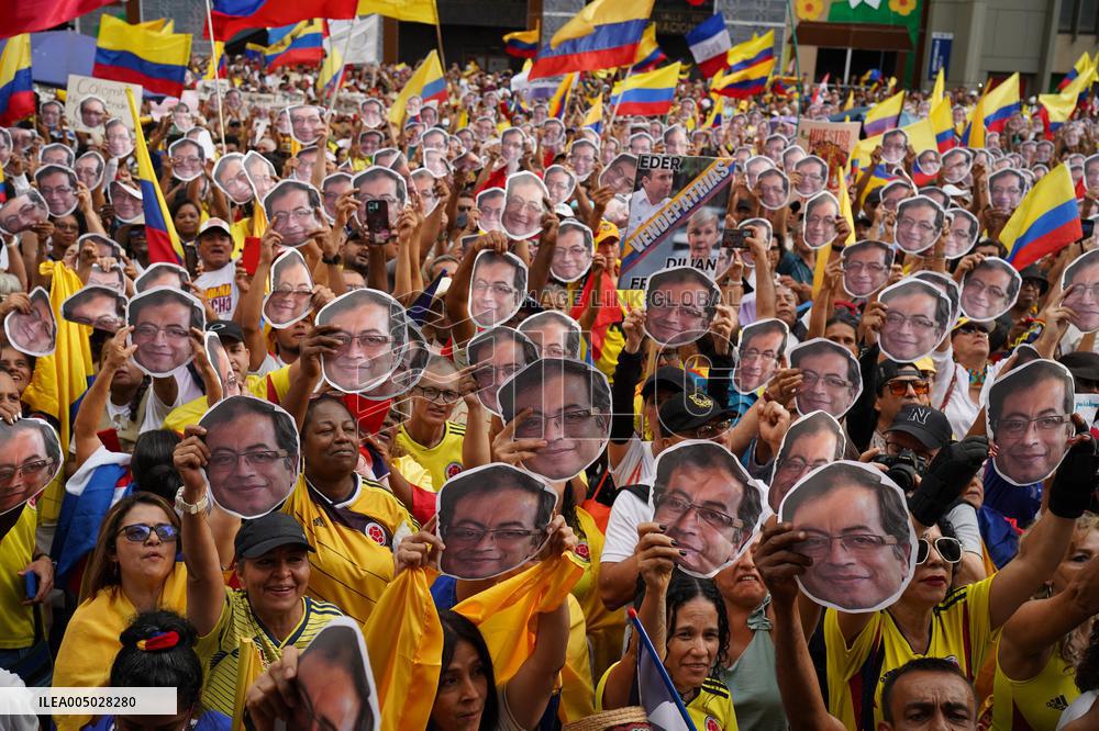 Colombian President Petro Rally to Defend National Sovereignty