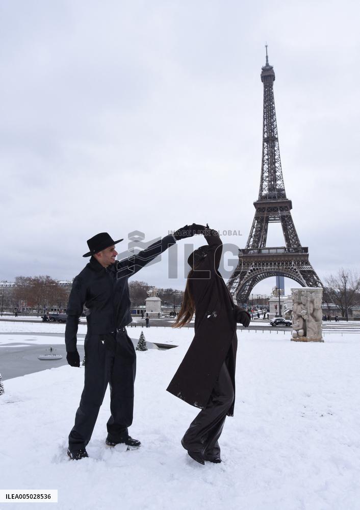 Paris Under The Snow - Eiffel Tower
