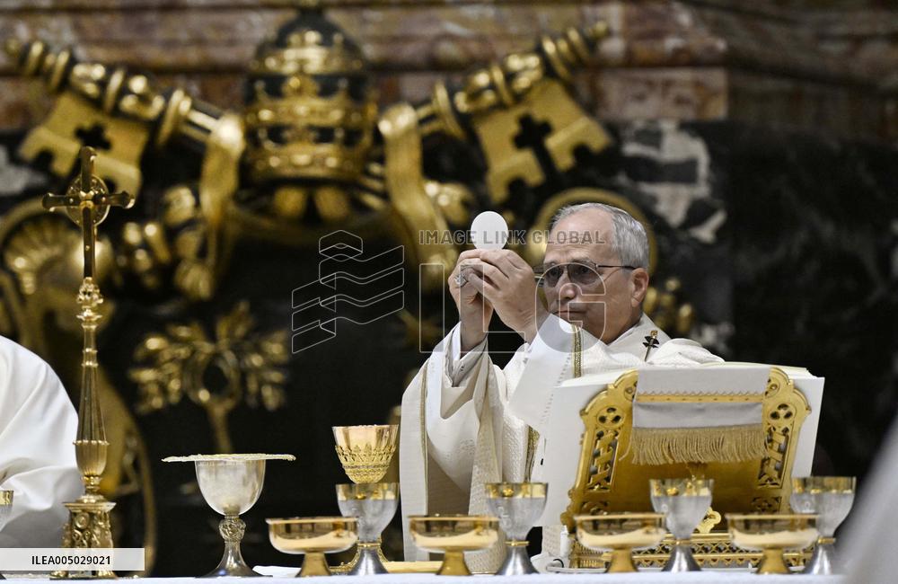 Pope Leo XIV Leads Mass During The Extraordinary Consistory - Vatican
