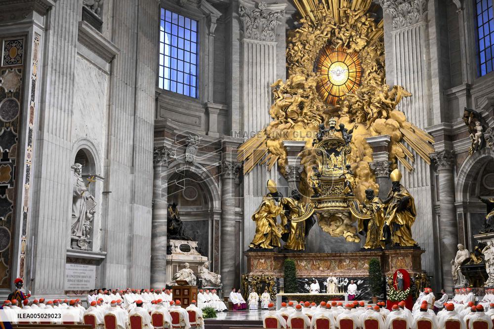 Pope Leo XIV Leads Mass During The Extraordinary Consistory - Vatican
