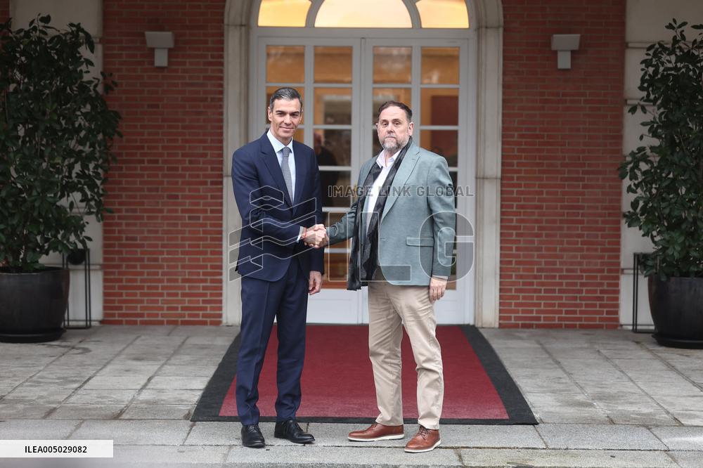 Sanchez Meets Junqueras to Discuss Legislature Future - Madrid