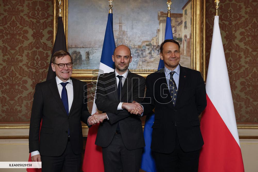 Weimar Triangle and Indian Foreign Ministers Meet in Paris