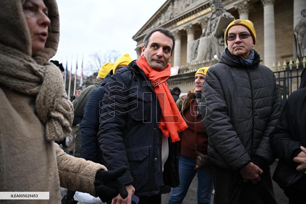 Farmers Protest In Front Of The National Assembly - Paris