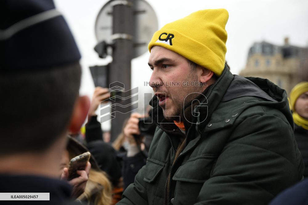 Farmers Protest In Front Of The National Assembly - Paris