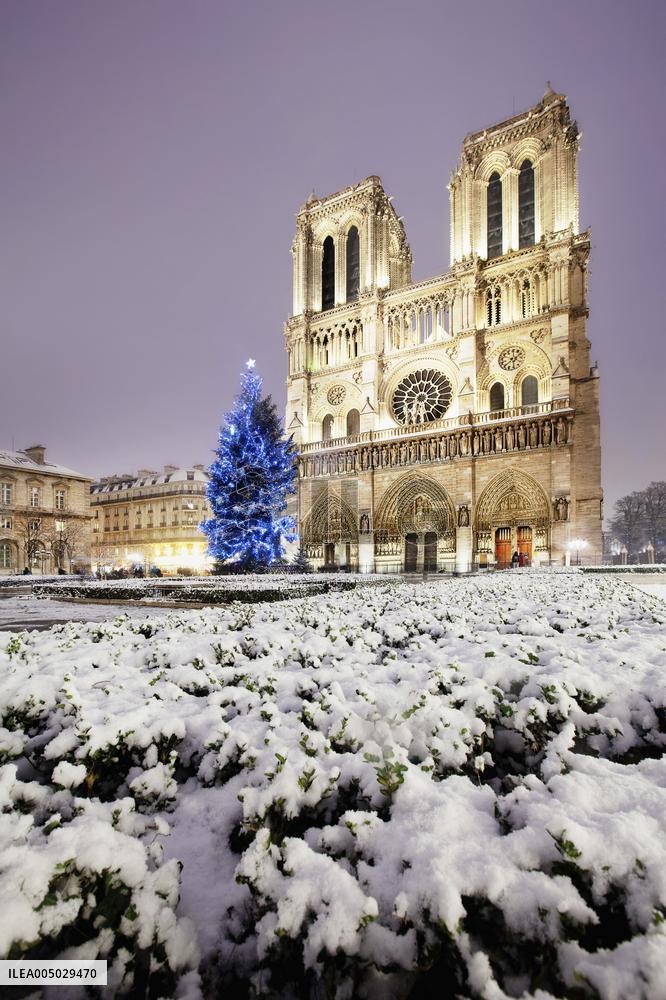 Illustration - Paris Under the Snow - Paris