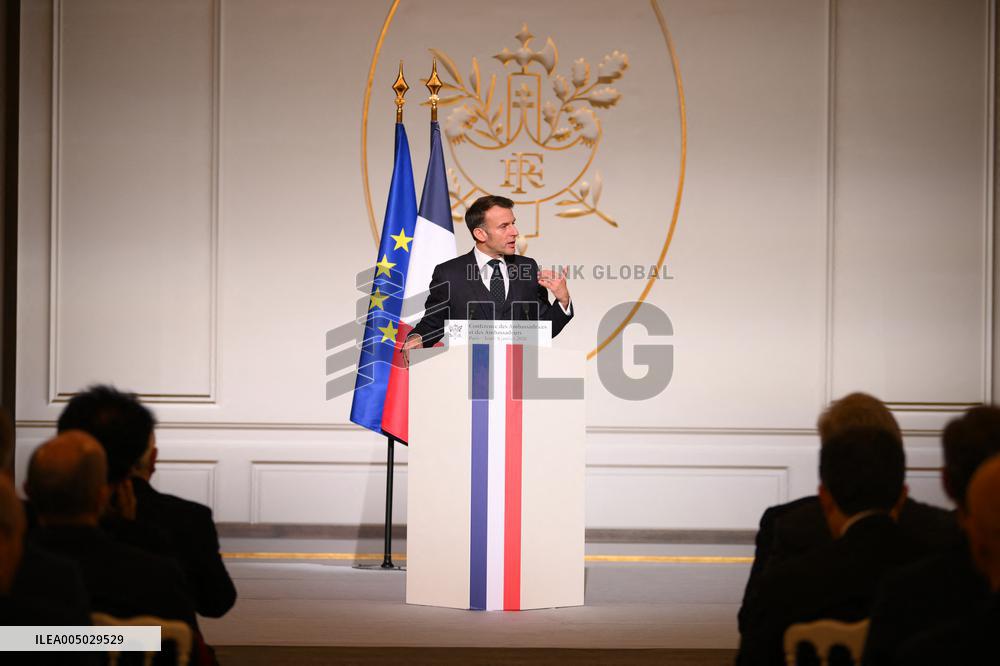 President Macron At 2026 Ambassadors Conference - Paris