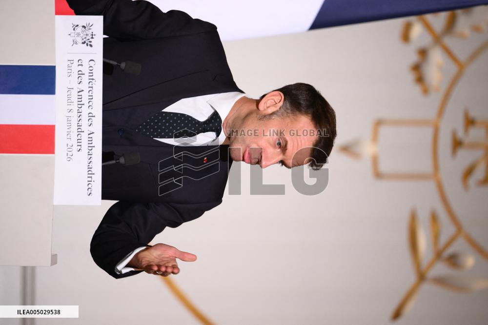 President Macron At 2026 Ambassadors Conference - Paris