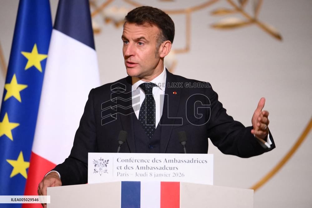 President Macron At 2026 Ambassadors Conference - Paris