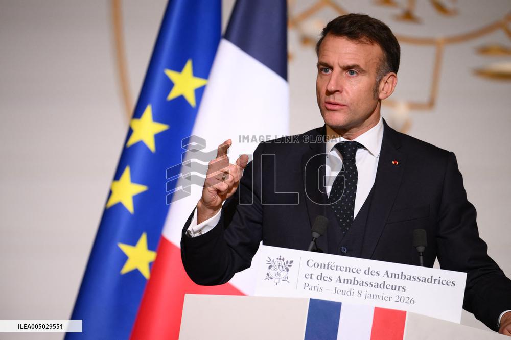 President Macron At 2026 Ambassadors Conference - Paris