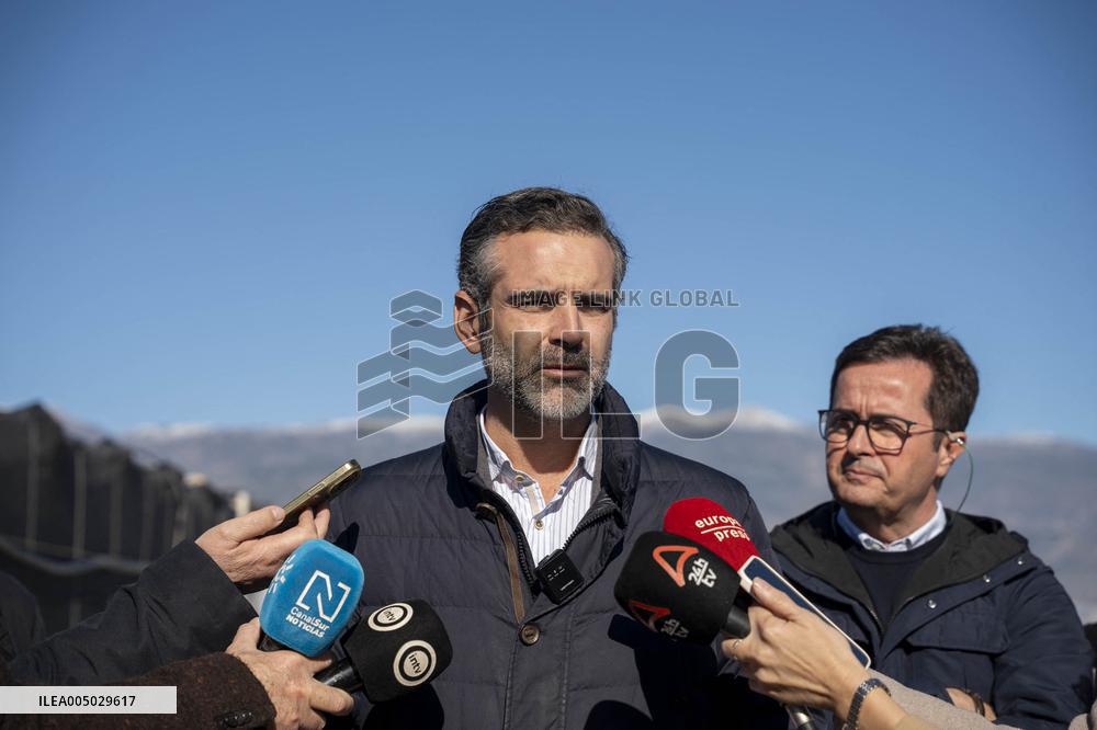 Pacheco Visits Farm Affected By 2024 DANA - Spain