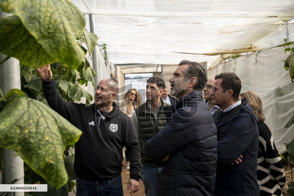 Pacheco Visits Farm Affected By 2024 DANA - Spain