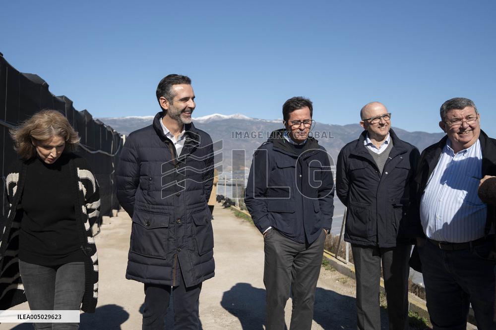 Pacheco Visits Farm Affected By 2024 DANA - Spain