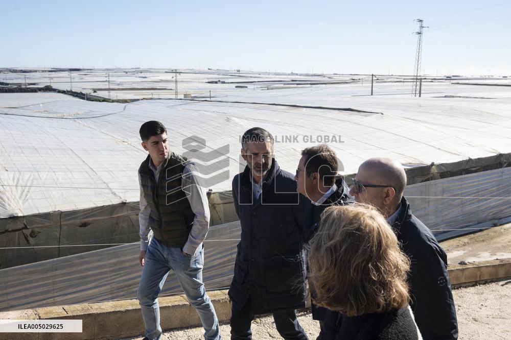 Pacheco Visits Farm Affected By 2024 DANA - Spain