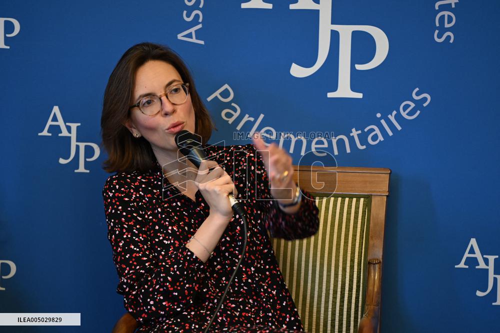 Amelie de Montchalin Speaks to Press - Paris