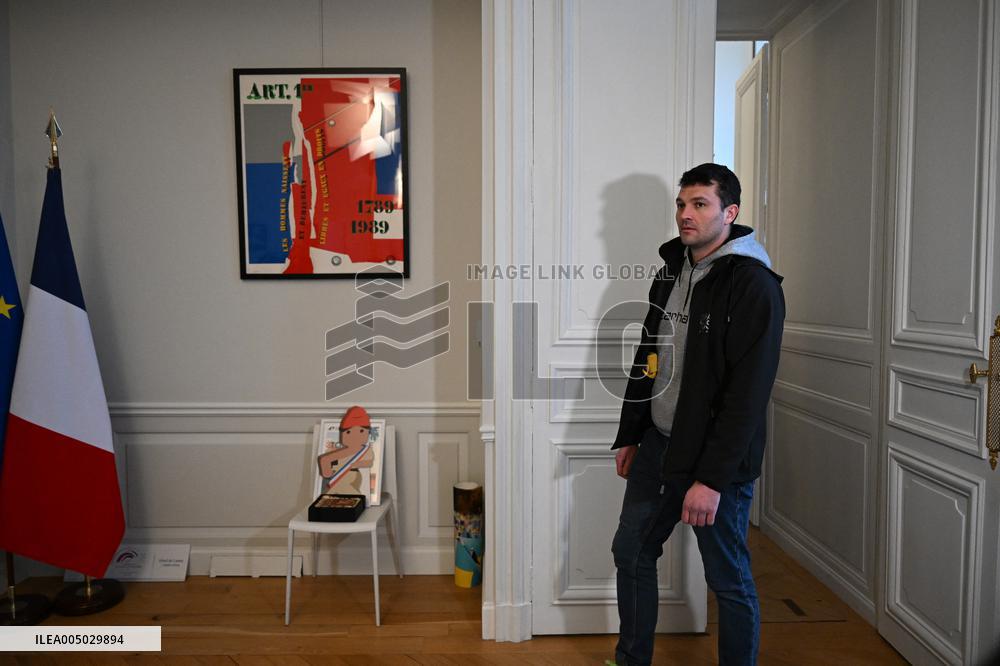 French National Assembly President Meets Farmers’ Union - Paris