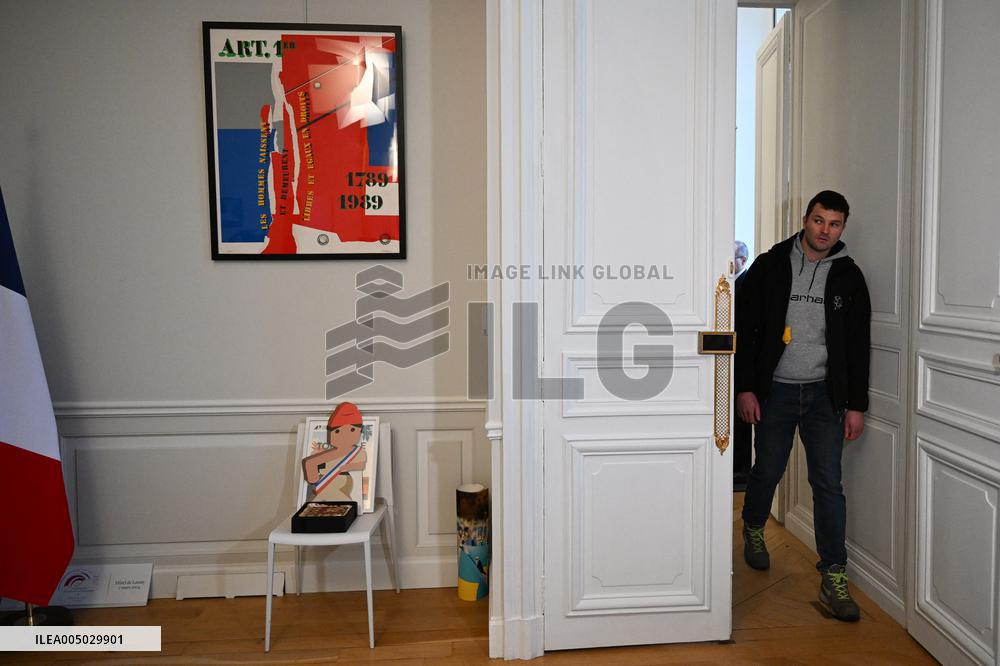 French National Assembly President Meets Farmers’ Union - Paris