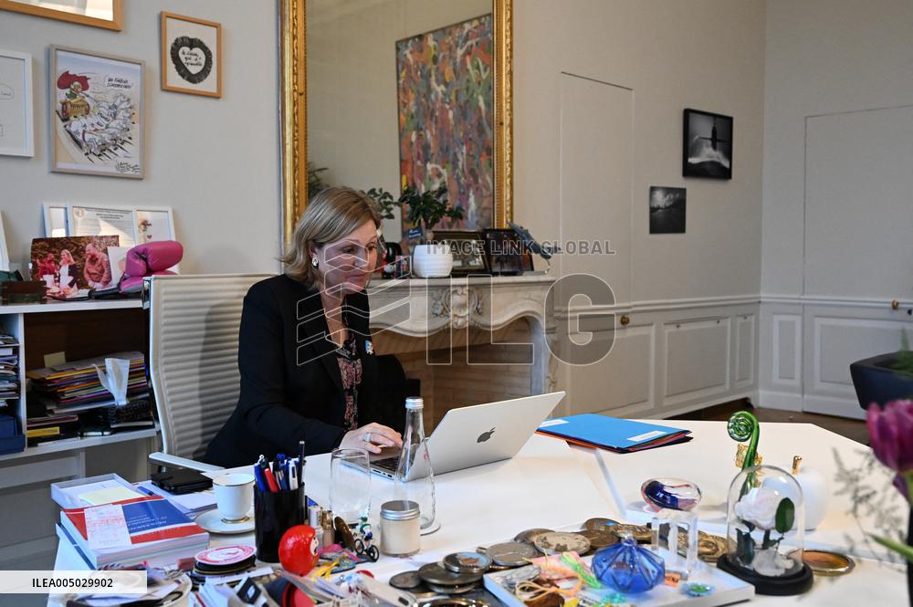 French National Assembly President Meets Farmers’ Union - Paris