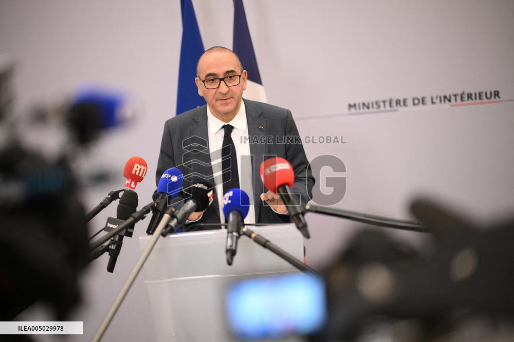 Laurent Nunez Press Conference - Paris