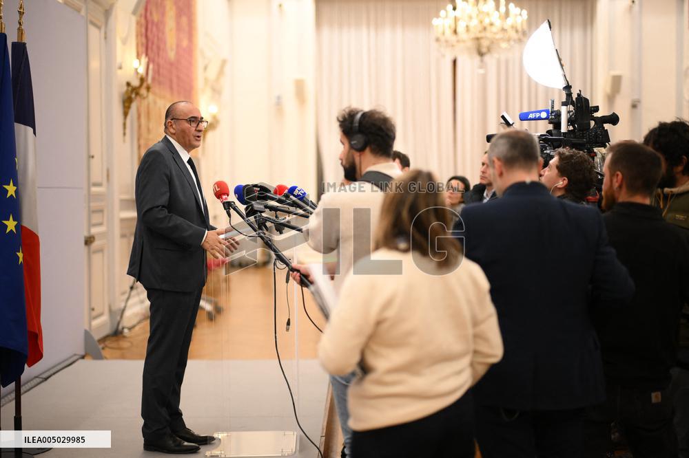 Laurent Nunez Press Conference - Paris