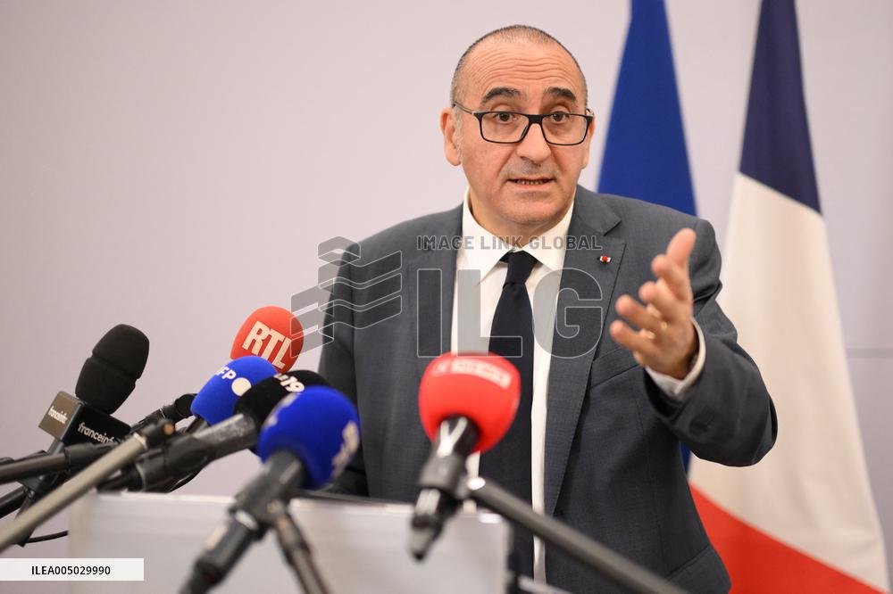 Laurent Nunez Press Conference - Paris