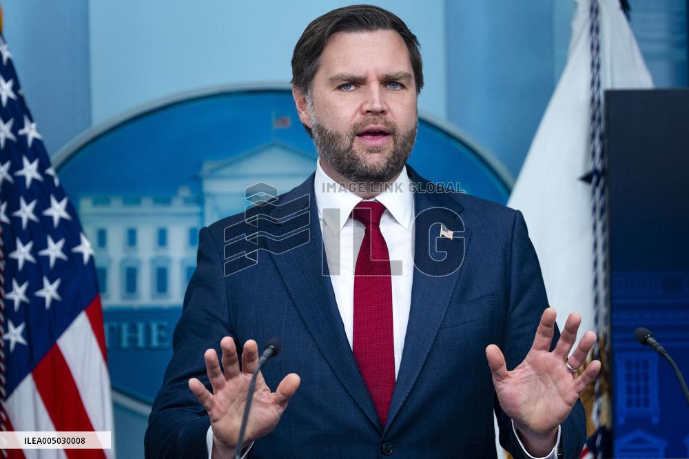Vice President JD Vance SpeakS During WH Press Briefing