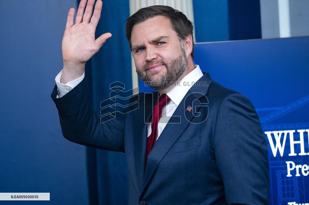 Vice President JD Vance SpeakS During WH Press Briefing