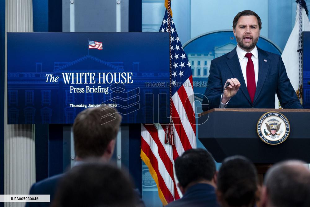 Vice President JD Vance SpeakS During WH Press Briefing