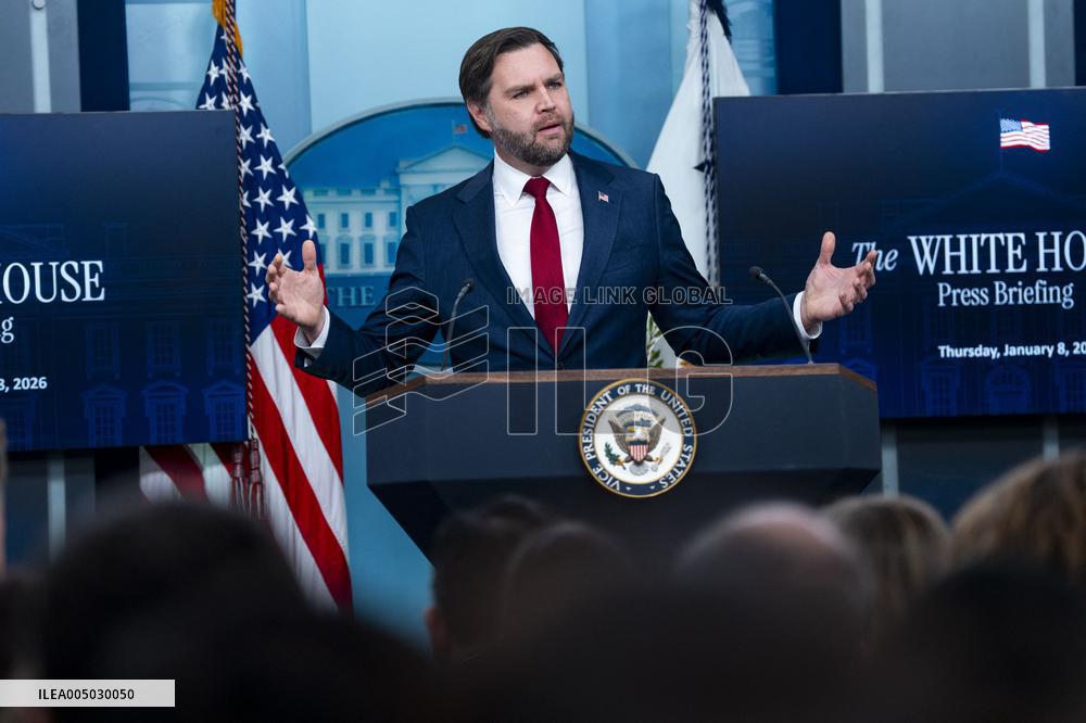 Vice President JD Vance SpeakS During WH Press Briefing