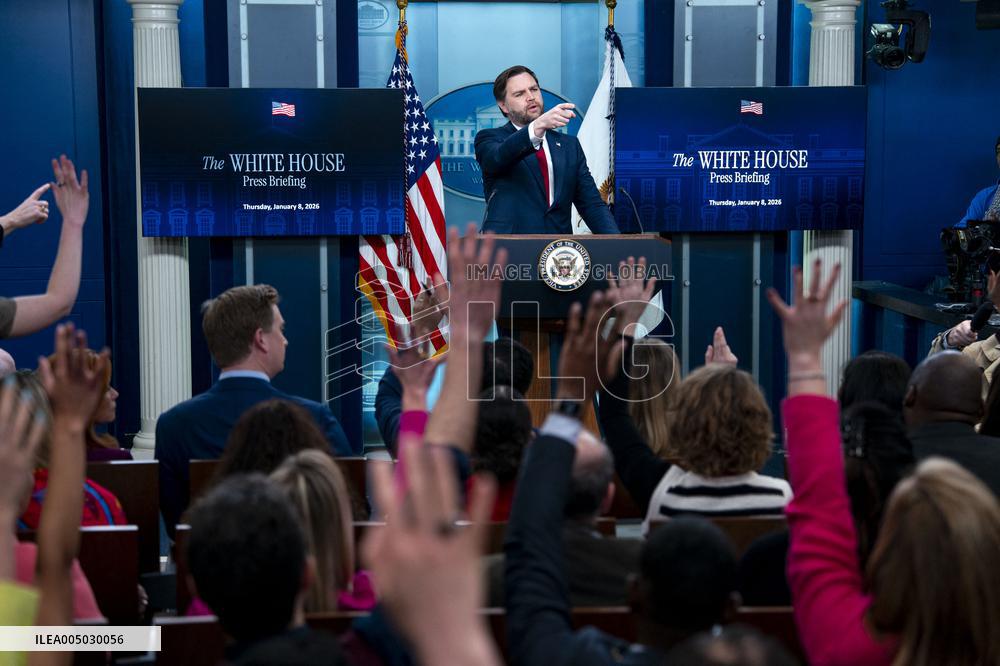 Vice President JD Vance SpeakS During WH Press Briefing