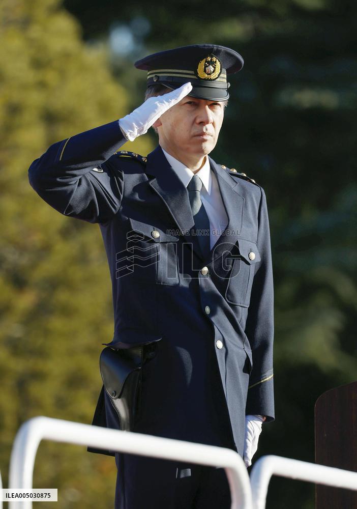 Police march in Tokyo to mark new year