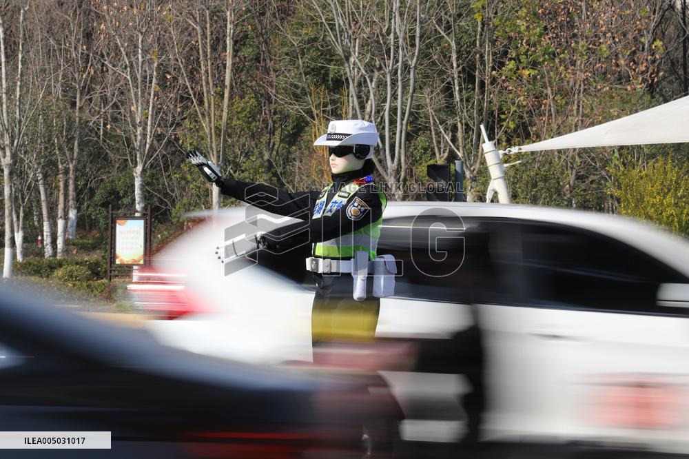 First AI Traffic Police Robot in Anhui