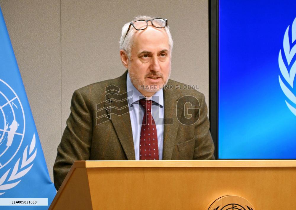 U.N. spokesman Dujarric at press conference